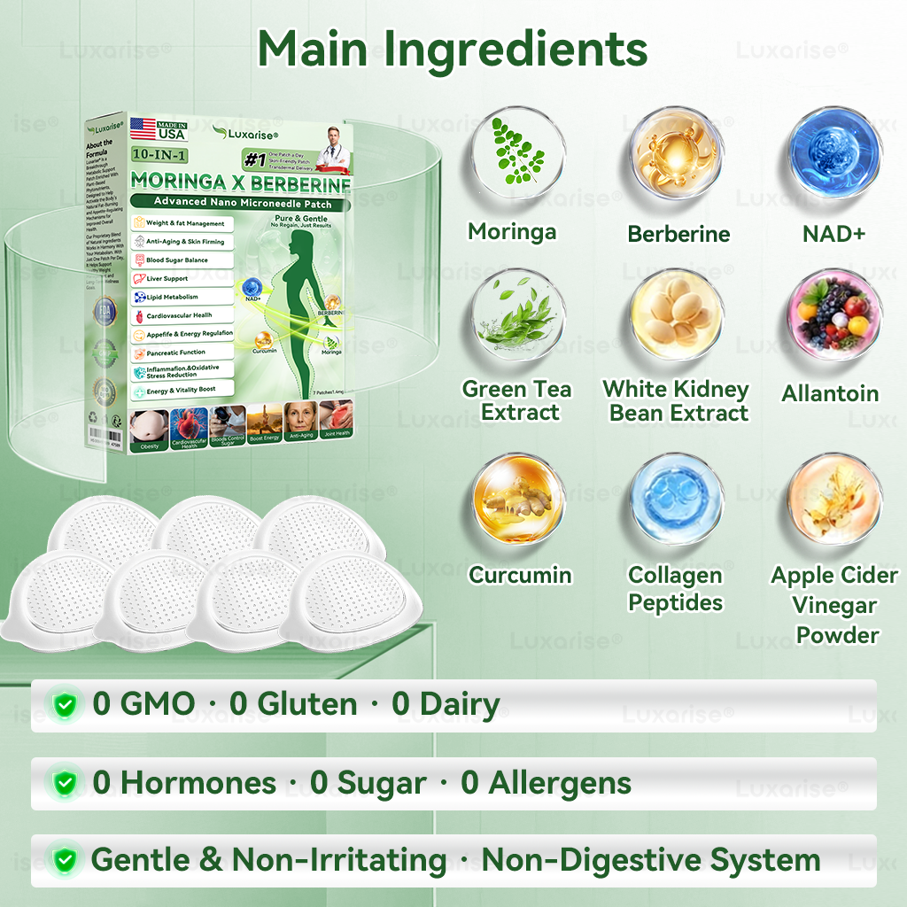 🎉New Year Special Offers 👨‍🔬 𝑳𝒖𝒙𝒂𝒓𝒊𝒔𝒆® 𝑴𝒐𝒓𝒊𝒏𝒈𝒂 & 𝑩𝒆𝒓𝒃𝒆𝒓𝒊𝒏𝒆 10-𝑰𝑵-1 𝑨𝒅𝒗𝒂𝒏𝒄𝒆𝒅 𝑵𝒂𝒏𝒐 𝑴𝒊𝒄𝒓𝒐𝒏𝒆𝒆𝒅𝒍𝒆 𝑷𝒂𝒕𝒄𝒉 🎉